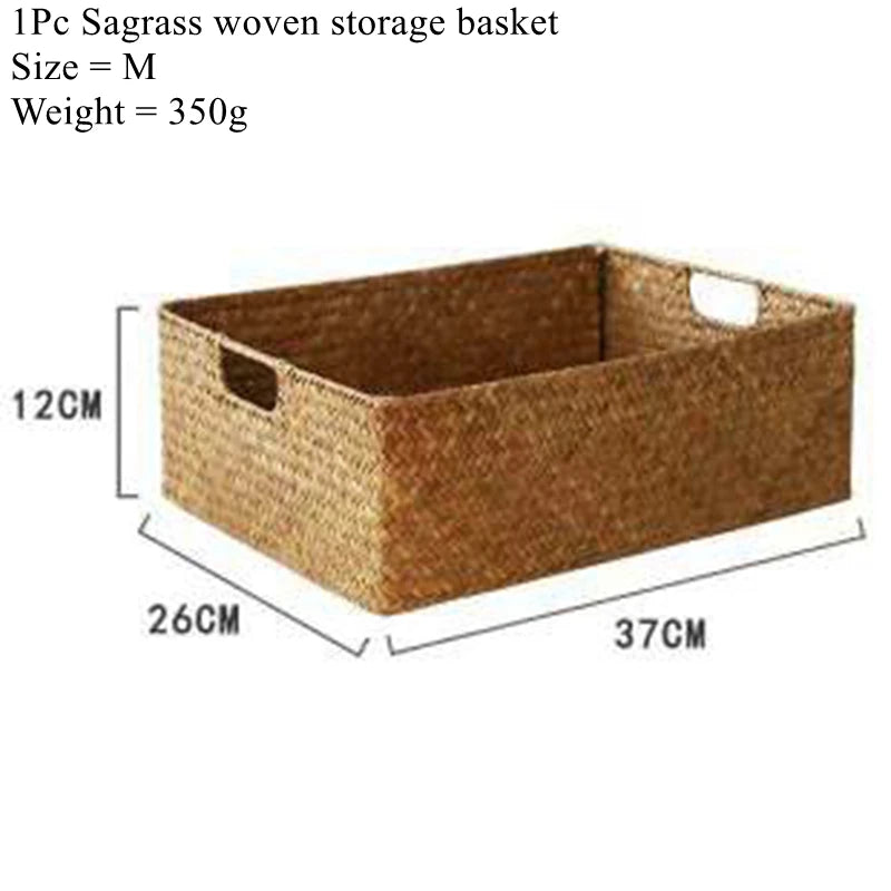 Hand-woven Rattan Wicker Basket