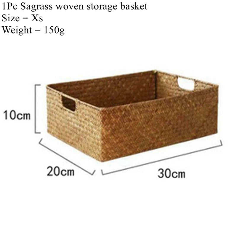 Hand-woven Rattan Wicker Basket