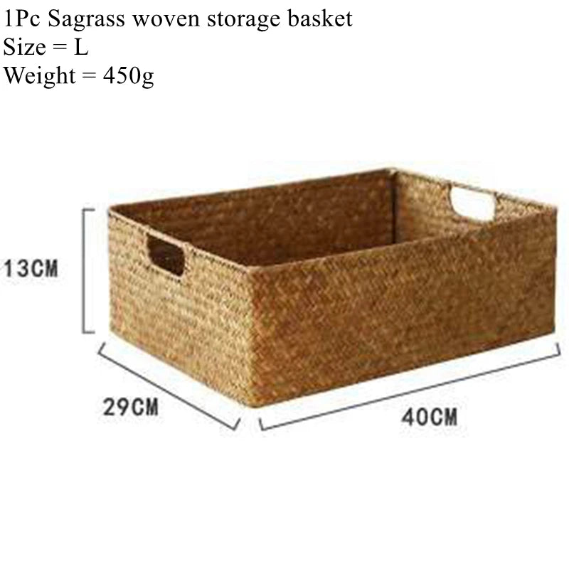 Hand-woven Rattan Wicker Basket