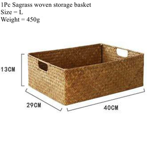 Hand-woven Rattan Wicker Basket