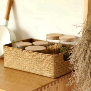 Hand-woven Rattan Wicker Basket