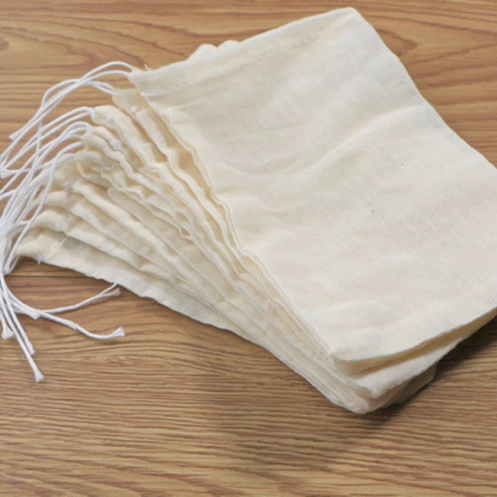 50pcs Tea Empty Cotton Muslin Bags