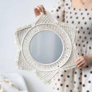 Wall Hanging Boho Mirror