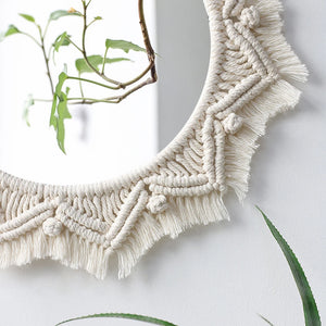 Wall Hanging Boho Mirror