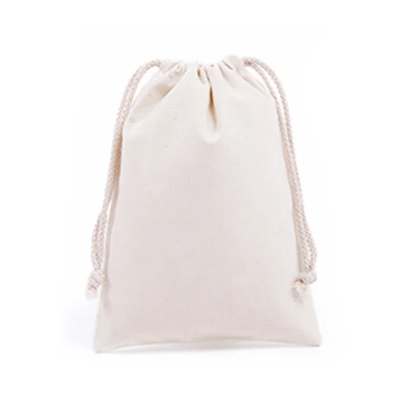 Reusable Cotton Drawstring Bags