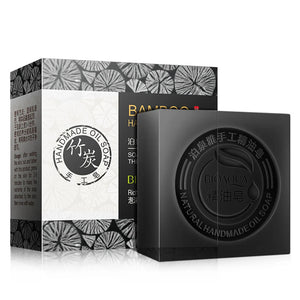 Handmade Natural Organic Black Bamboo Charcoal Soap Cleanser