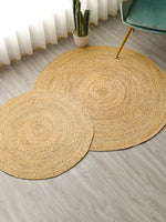Load image into Gallery viewer, Woven Round Rattan Floor Mat
