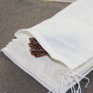 50pcs Tea Empty Cotton Muslin Bags