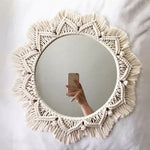 Load image into Gallery viewer, Wall Hanging Boho Mirror
