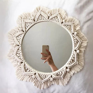 Wall Hanging Boho Mirror
