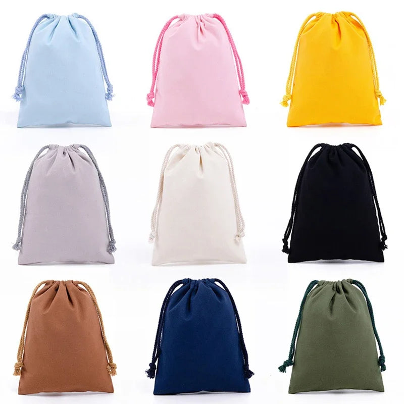 Reusable Cotton Drawstring Bags