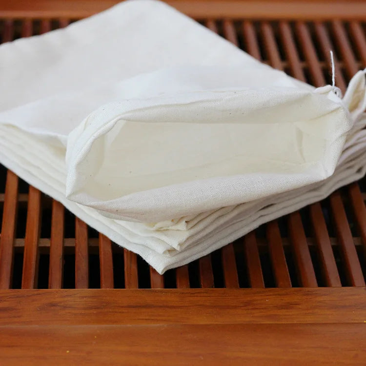 50pcs Tea Empty Cotton Muslin Bags