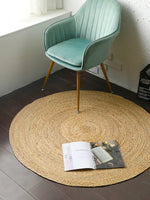 Load image into Gallery viewer, Woven Round Rattan Floor Mat
