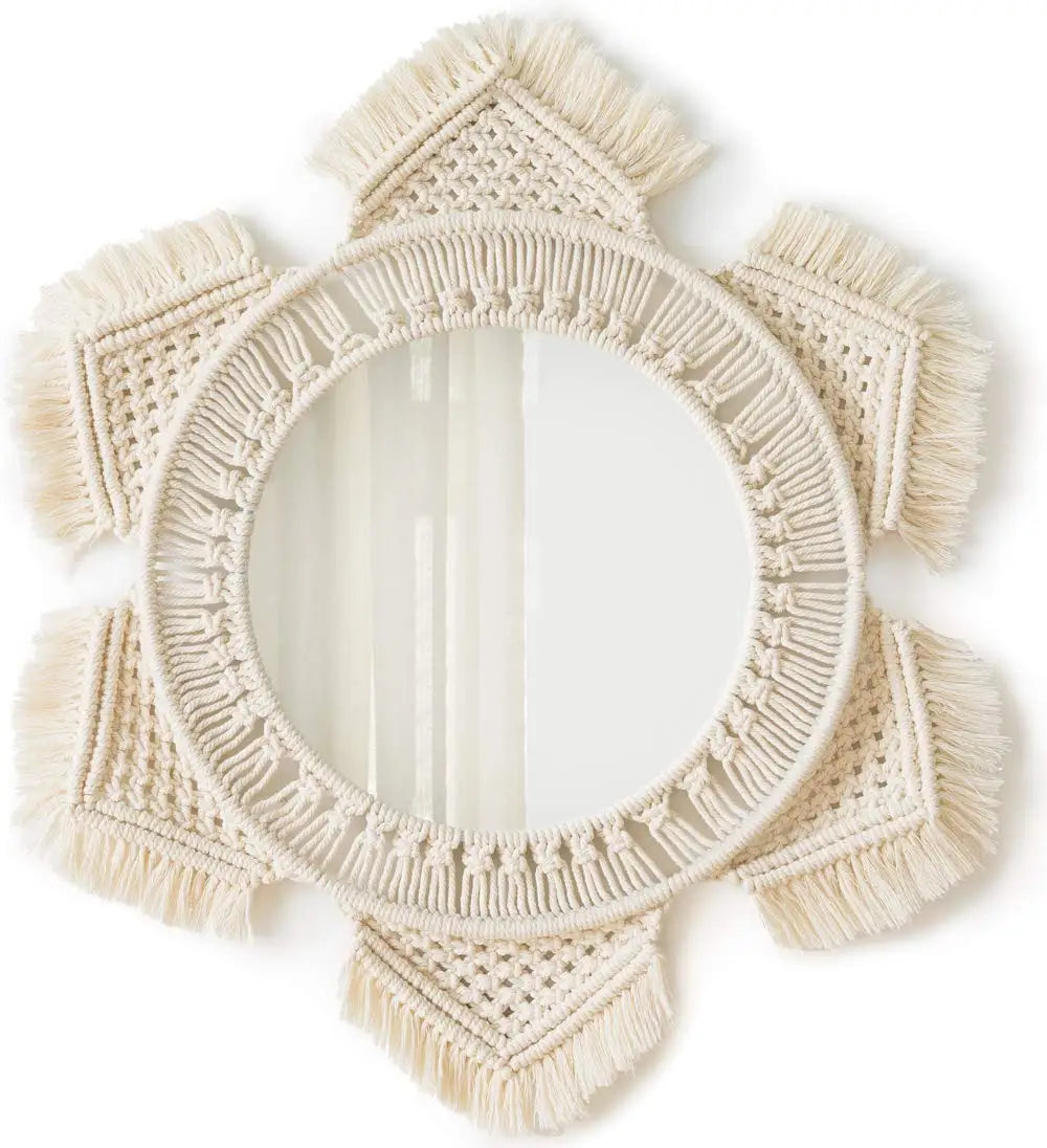 Wall Hanging Boho Mirror