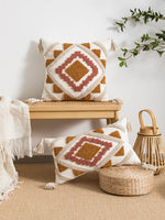 Load image into Gallery viewer, Multi-Color Geometric Combination Pillow Cover
