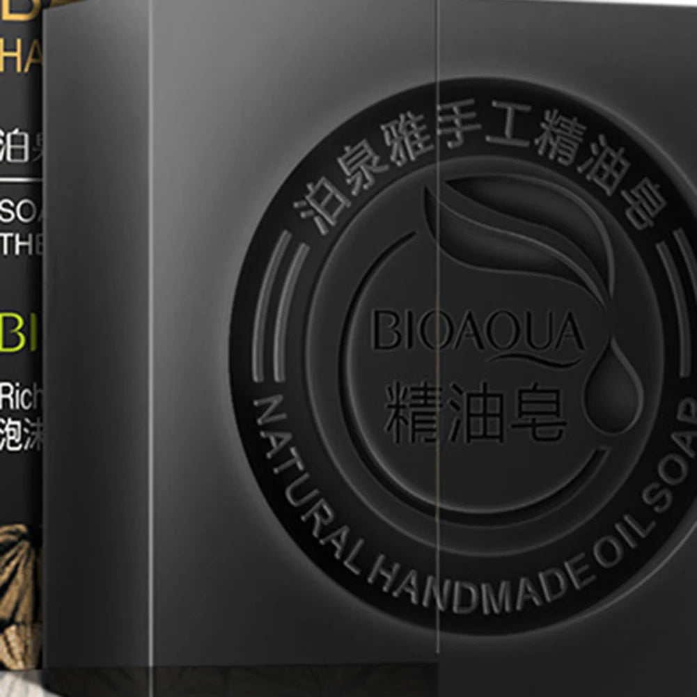 Handmade Natural Organic Black Bamboo Charcoal Soap Cleanser