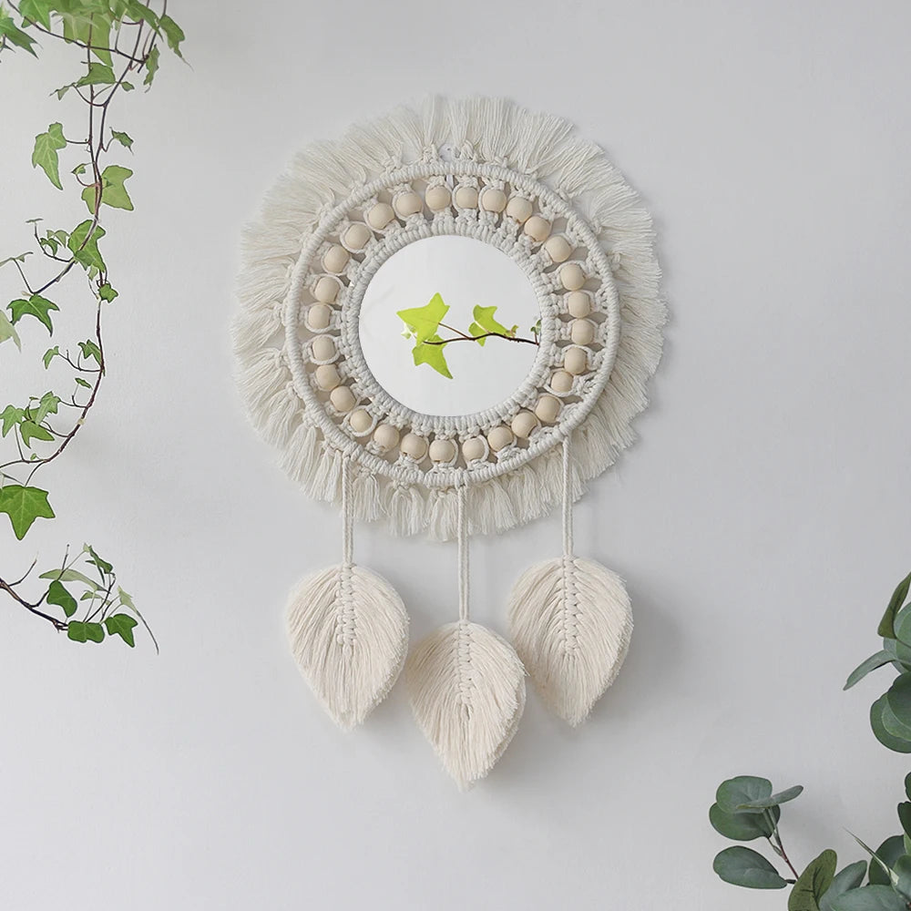 Wall Hanging Boho Mirror